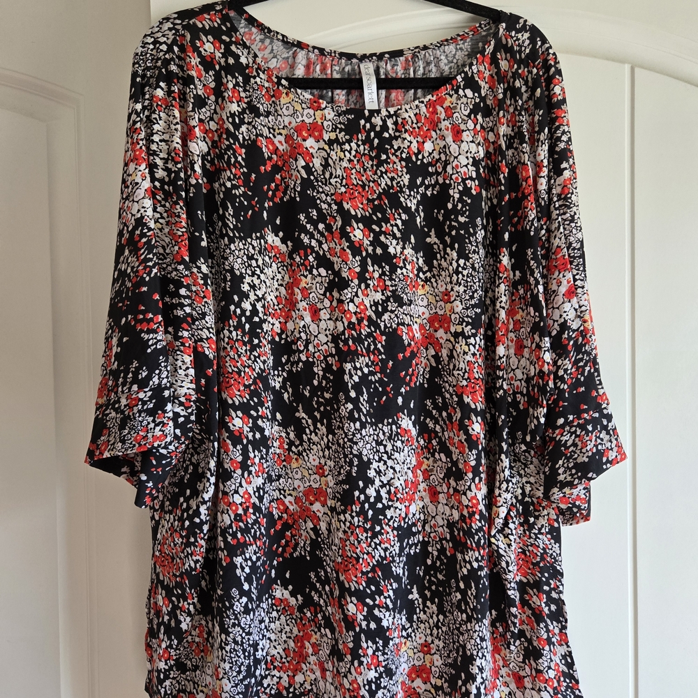 Dear Scarlett Elegant Black Floral Blouse